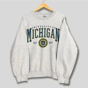 1817 Vintage University Of Michigan Logo Sweatshirt University of Michigan Shirt